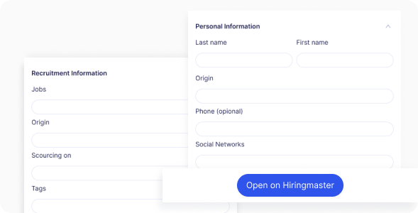 Hiringmaster functionalities