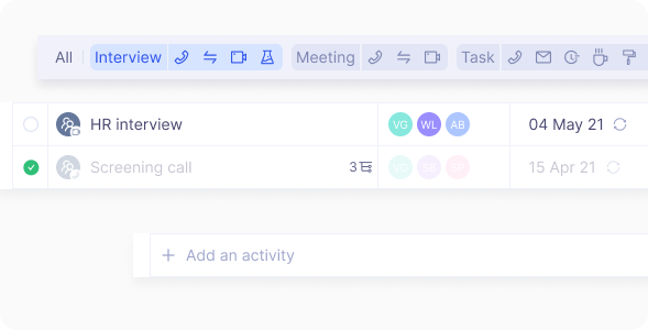 Hiringmaster functionalities